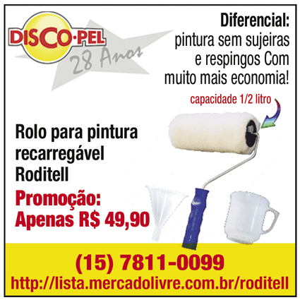 Rolo Recarregável - RODITELL